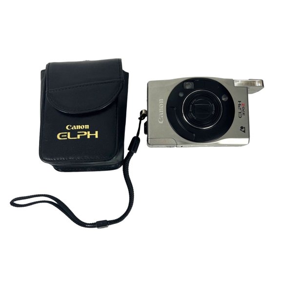 Canon ELPH APS 35mm Point and Shoot Film Camera 24-48mm Zoom W/ Case UNTESTED - Picture 2 of 4